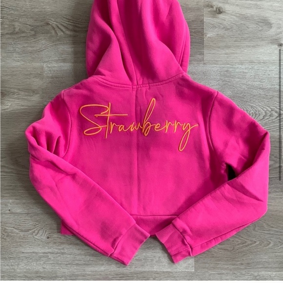 Strawberry Milk Mob - Hot Pink Cropped Zip and Short - Picture 3 of 8